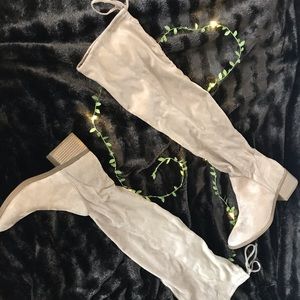 Tan Thigh High Boots